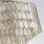 Люстра многоярусная с декором из натуральной морской ракушки Iridescent Light варинант исполнения - 8 | Loft Concept в Грозном