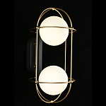 Бра настенное с 2 белыми плафонами Karina варинант исполнения - 2 | Loft Concept в Грозном