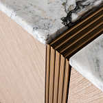 Тумба под телевизор с мраморной столешницей Uniqueness Marble варинант исполнения - 3 | Loft Concept в Грозном