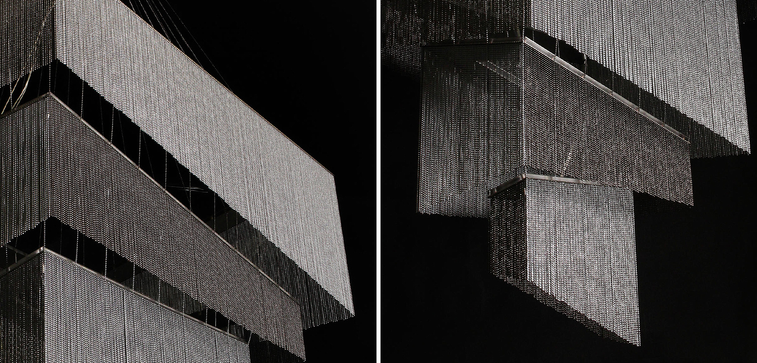 Люстра Серебряные цепочки Willowlamp Geometric Storm Silver Люстра Серебряные цепочки Willowlamp Geometric Storm Silver - Loft-Concept в Грозном