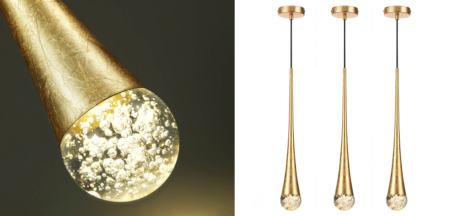 Подвесной светильник Golden Drop Lamp Подвесной светильник Golden Drop Lamp - Loft-Concept в Грозном