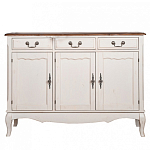 Буфет трехстворчатый с 3-мя ящиками в стиле прованс Interiors Romance варинант исполнения - 1 | Loft Concept в Грозном