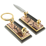 Настольный письменный набор из яшмы Manager Organizer варинант исполнения - 9 | Loft Concept в Грозном