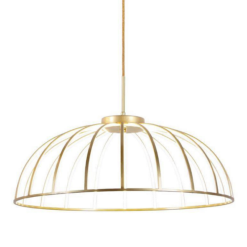 Подвесной светильник Brass Modern FRITURE VERTIGO PENDANT  Матовая латунь Белый в Грозном | Loft Concept 