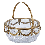 Корзиночка из прозрачного стекла с бронзовой ручкой Eden Garden варинант исполнения - 2 | Loft Concept в Грозном