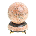 Часы настольные в виде шара из натурального камня Ball Stone Clock варинант исполнения - 3 | Loft Concept в Грозном