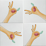 Плитка дизайнерская с рисунком Лимон варинант исполнения - 1 | Loft Concept в Грозном