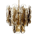 Люстра из круглых стеклянных элементов Vienna варинант исполнения - 1 | Loft Concept в Грозном