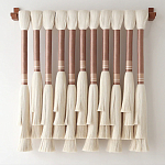 Плетеное настенное украшение с кистями Caballo Wall Hanging варинант исполнения - 3 | Loft Concept в Грозном