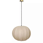 Подвесной светильник с бежевым тканевым абажуром Modern Textured Table Lamp варинант исполнения - 1 | Loft Concept в Грозном