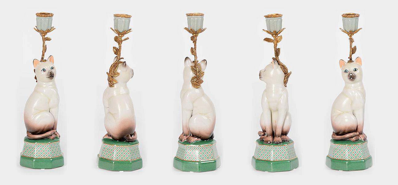 Подсвечник фигурка Кошка Candlestick cat Подсвечник фигурка Кошка Candlestick cat - Loft-Concept в Грозном