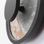 Бра круглое светодиодное с черной рамкой Stone Circle варинант исполнения - 3 | Loft Concept в Грозном