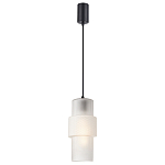 Подвесной светильник со стеклянным рифленым плафоном цилиндрической формы Eliara 13 варинант исполнения - 6 | Loft Concept в Грозном