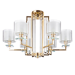 Люстра с 6-ю цилиндрическими плафонами из стекла Laurent варинант исполнения - 1 | Loft Concept в Грозном