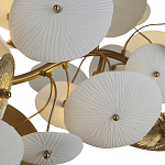 Люстра с белыми и золотистыми цветами G9 Dahlia Flowers Lamp варинант исполнения - 5 | Loft Concept в Грозном