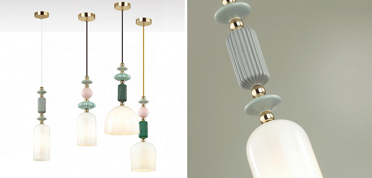 Подвесной светильник Iris hanging lamp gray Подвесной светильник Iris hanging lamp gray - Loft-Concept в Грозном