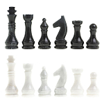 Шахматы классические с белой доской из натурального камня Мрамор Decorative Thematic Chess варинант исполнения - 5 | Loft Concept в Грозном