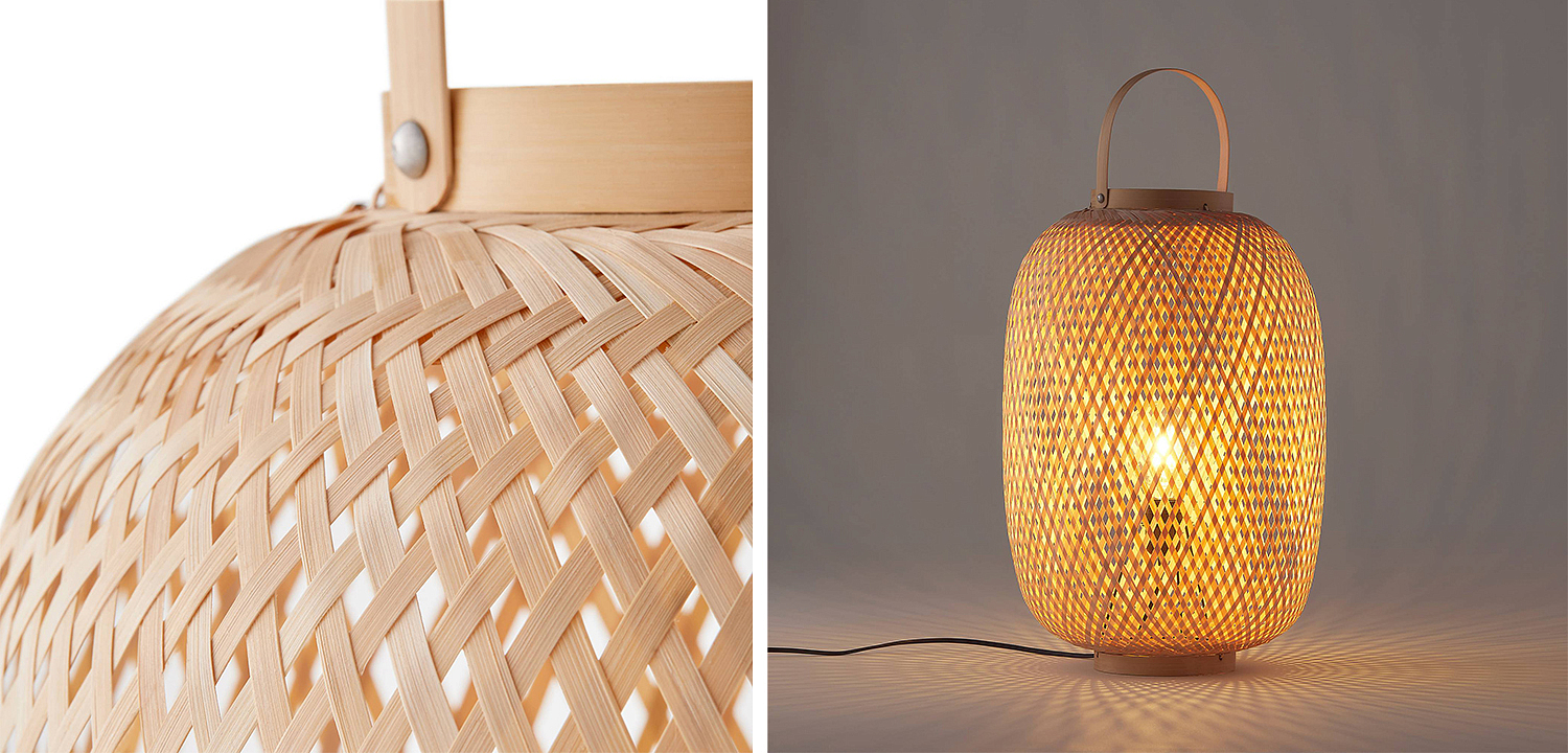 Настольная лампа Lantern Wicker Table lamp Настольная лампа Lantern Wicker Table lamp - Loft-Concept в Грозном