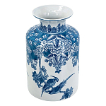 Ваза с мотивами цветущего сада с попугаями Vase Inspired by Nature варинант исполнения - 1 | Loft Concept в Грозном