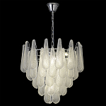 Люстра с подвесками из рифленного стекла в форме капель Textured Glass Chandelier варинант исполнения - 13 | Loft Concept в Грозном