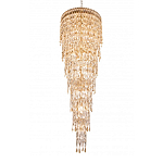 Люстра многоярусная каскадная с хрустальными подвесками Roul Crystal Light варинант исполнения - 5 | Loft Concept в Грозном