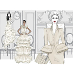 Megan Hess. Elegance варинант исполнения - 3 | Loft Concept в Грозном