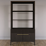 Стеллаж Primo с ящиками Темный орех варинант исполнения - 1 | Loft Concept в Грозном