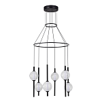 Люстра светодиодная с 6-ю сферическими стеклянными плафонами Splatter варинант исполнения - 3 | Loft Concept в Грозном