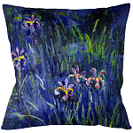 Подушка декоративная Ирисы Impressionism in Art варинант исполнения - 1 | Loft Concept в Грозном