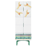 Тумба белая с рисунком Tall Forest Ok White варинант исполнения - 1 | Loft Concept в Грозном