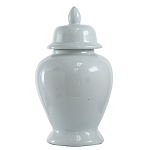 Ваза белая с крышкой однотонная Chinoiserie Ceramics варинант исполнения - 1 | Loft Concept в Грозном