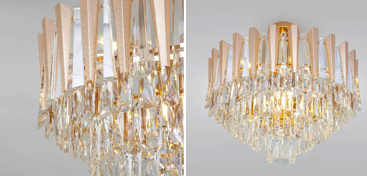 Потолочная люстра Crystal Edge Chandelier Потолочная люстра Crystal Edge Chandelier - Loft-Concept в Грозном