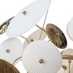 Люстра с белыми и золотистыми цветами Dahlia Flowers Lamp варинант исполнения - 7 | Loft Concept в Грозном