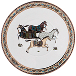 Чайный сервиз из фарфора с изображением лошадей на 6 персон 15 предметов Porcelain Horse Set  варинант исполнения - 6 | Loft Concept в Грозном