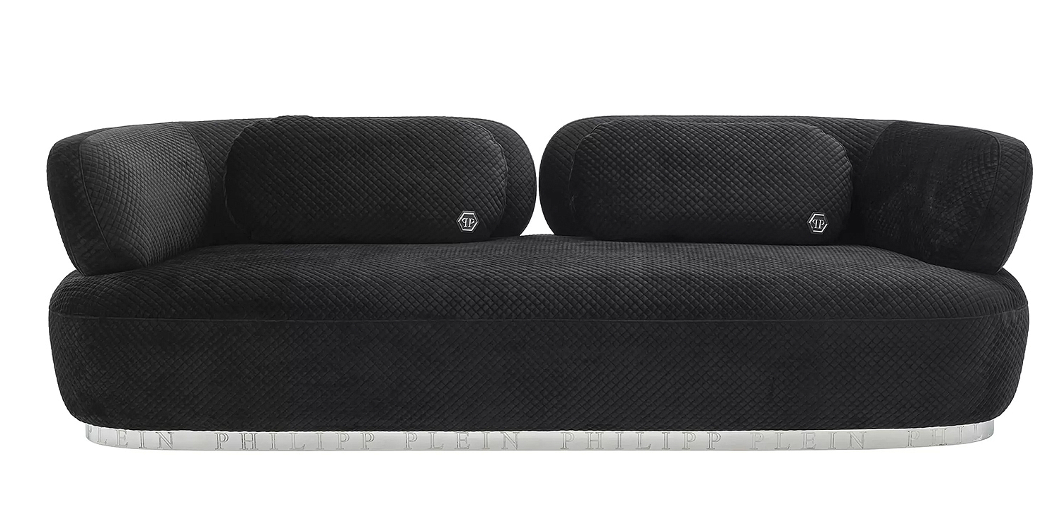 Диван Philipp Plein Sofa Signature Чёрный - Loft-Concept в Грозном