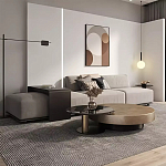 Комплект их 2-х круглых дизайнерских журнальных столов Difelap варинант исполнения - 2 | Loft Concept в Грозном