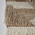 Панно из шерсти и хлопка с узором Beige Calista Cascade варинант исполнения - 7 | Loft Concept в Грозном