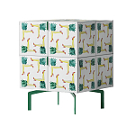 Тумба  с рисунком ShortT Pina Colada Green варинант исполнения - 3 | Loft Concept в Грозном