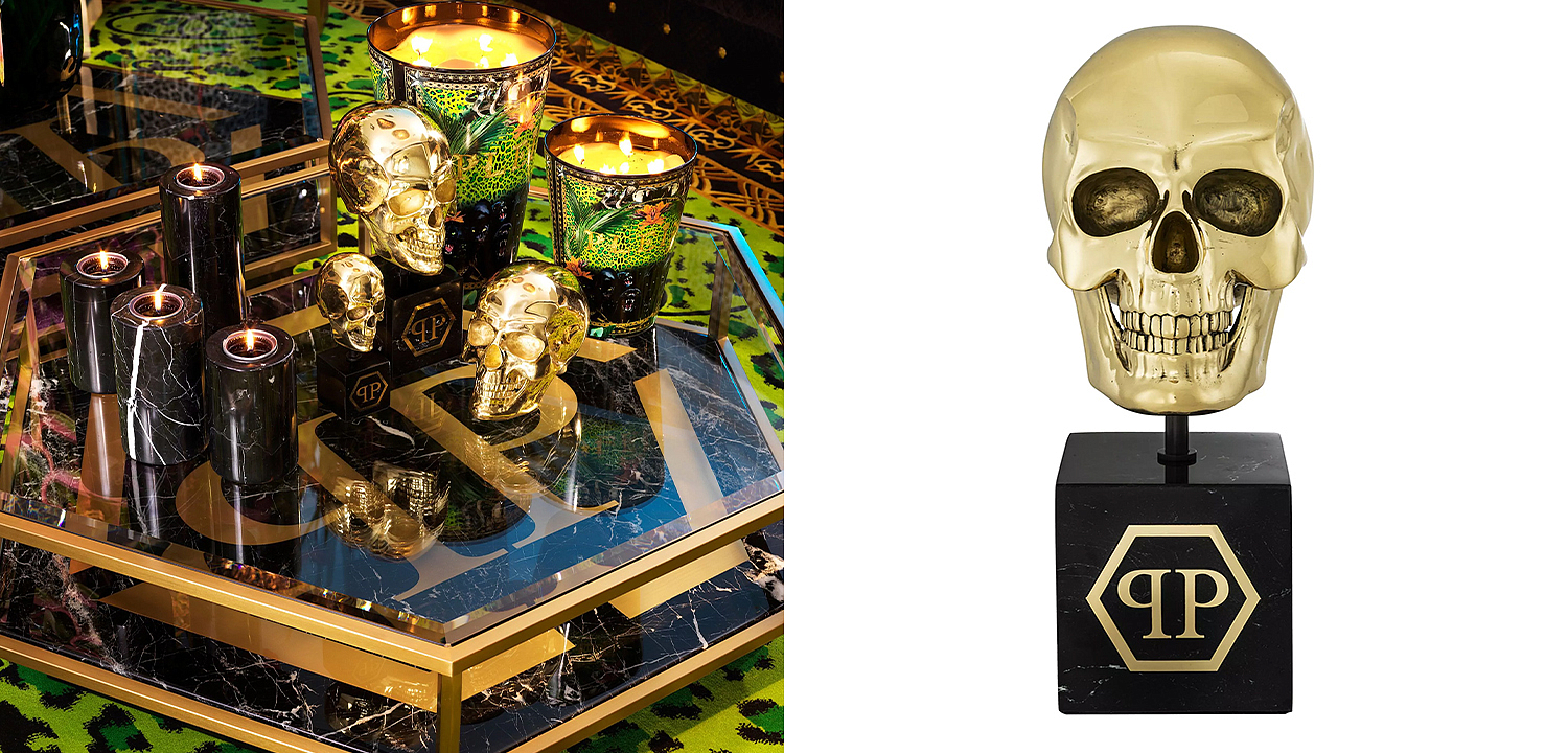 Статуэтка Philipp Plein Gold Skull L Статуэтка Philipp Plein Gold Skull L - Loft-Concept в Грозном