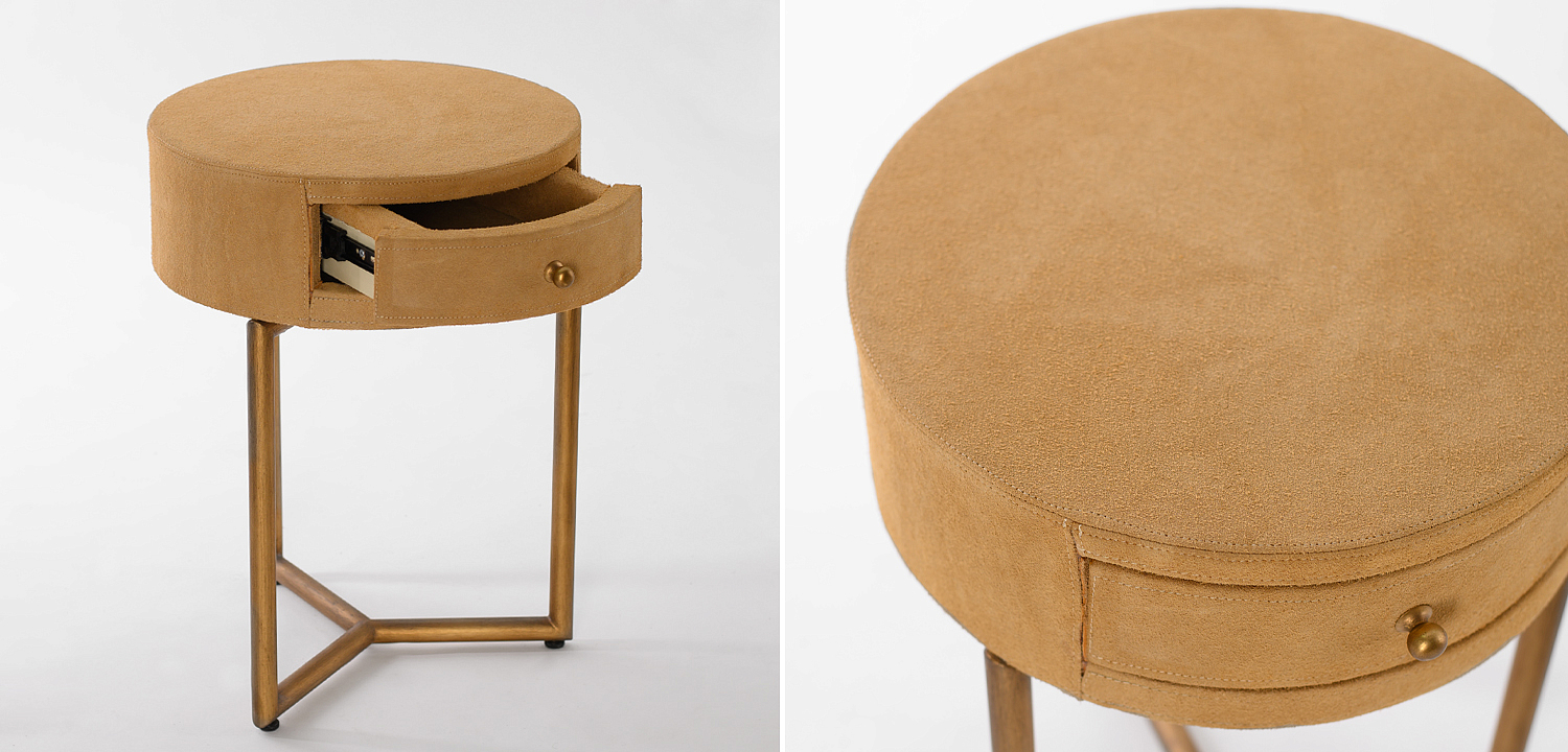 Приставной стол Suede Side Table Приставной стол Suede Side Table - Loft-Concept в Грозном