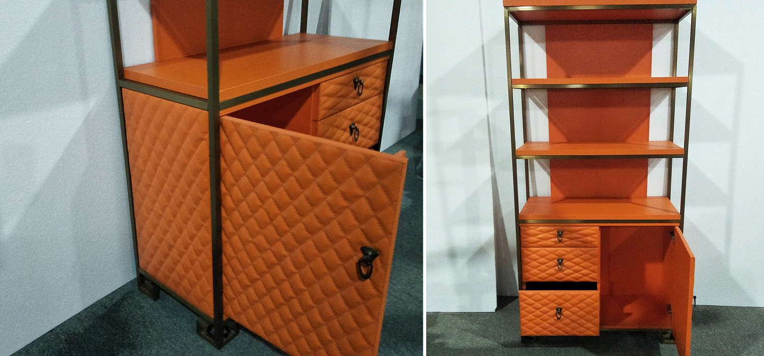 Стеллаж Bookcase Leather Capitone Стеллаж Bookcase Leather Capitone - Loft-Concept в Грозном