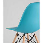 Пластиковый стул на ножках из массива бука Eames Torquoise варинант исполнения - 3 | Loft Concept в Грозном