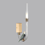 Бра с прозрачной изогнутой трубкой и декоративной фигуркой птицы Ganthea варинант исполнения - 3 | Loft Concept в Грозном