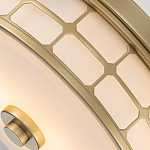 Потолочный светильник для ванных комнат цвета латунь в виде металлической клетки с геометрическими узорами Quoizel варинант исполнения - 4 | Loft Concept в Грозном