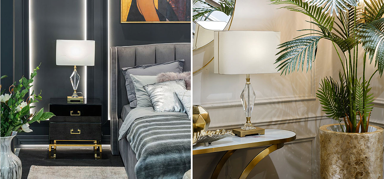 Настольная лампа Glass Diamond Decor Настольная лампа Glass Diamond Decor - Loft-Concept в Грозном