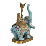 Подсвечник в виде слона из фарфора с бронзовыми элементами Elephant in the Garden of Eden варинант исполнения - 3 | Loft Concept в Грозном
