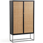 Шкаф с 2-мя дверцами из ротанга ручной работы Fuse Wicker Furniture варинант исполнения - 1 | Loft Concept в Грозном