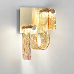 Бра волнистой формы из фактурного стекла Wave варинант исполнения - 6 | Loft Concept в Грозном