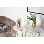 Столик дизайнерский Beige marble варинант исполнения - 3 | Loft Concept в Грозном