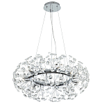 Круглая подвесная люстра Crystal Dandelions Chrome Chandelier варинант исполнения - 2 | Loft Concept в Грозном